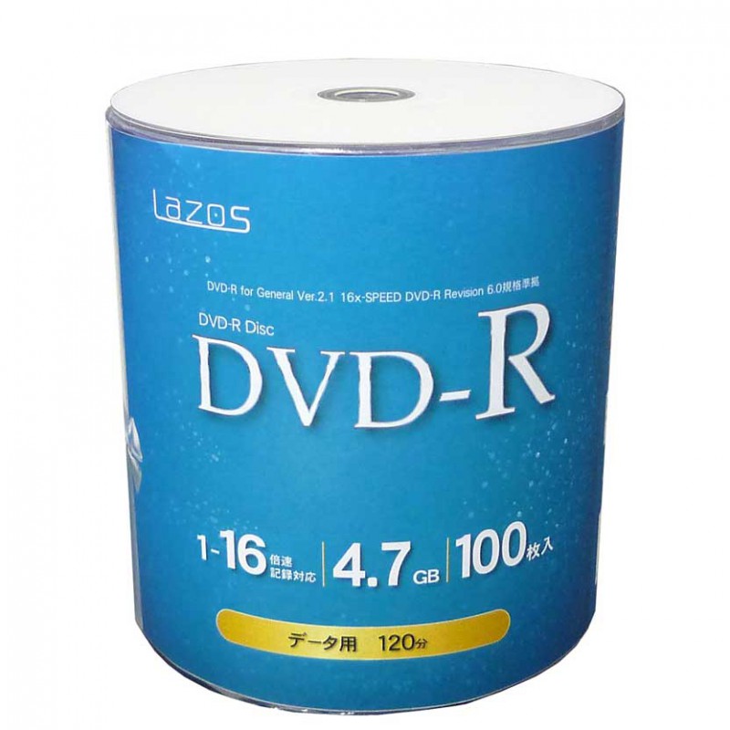 LA-D100P DVD-R �ǡ����б�(4.7GB/120min) 1-16��® �ۥ磻�ȥץ�󥿥֥�(�磻�ɥץ����б�) 100�� ���ԥ�ɥ륱����
